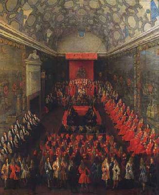 Peter Tillemans Queen Anne addressing the House of Lords china oil painting image
